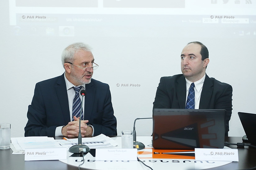 Press conference of Armenian National Congress (ANC) parliamentary faction secretary Aram Manukyan and economist Artak Manukyan