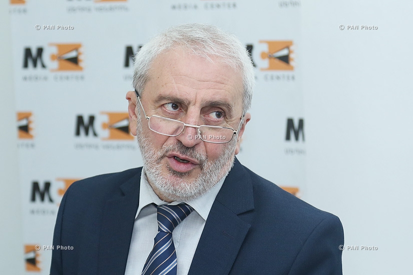 Press conference of Armenian National Congress (ANC) parliamentary faction secretary Aram Manukyan and economist Artak Manukyan