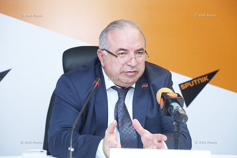 Press conference of Prosperous Armenia MP Aragats Akhoyan
