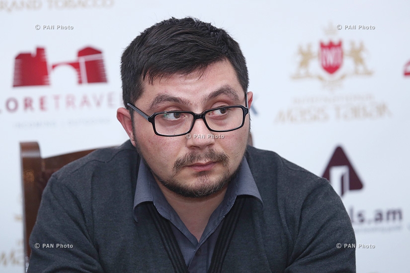 Пресс-конференция председателя ОО «По развитию и сохранению традиций армянской кулинарии» Седрака Мамуляна, этнографа Хорена Григоряна и шеф-повара Анны Матевосян