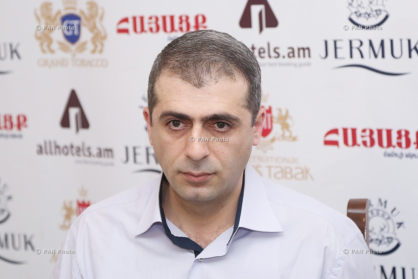 Press conference of photographer Hayk Barseghyan and activists Maksim Sargsyan and Levon Zakaryan