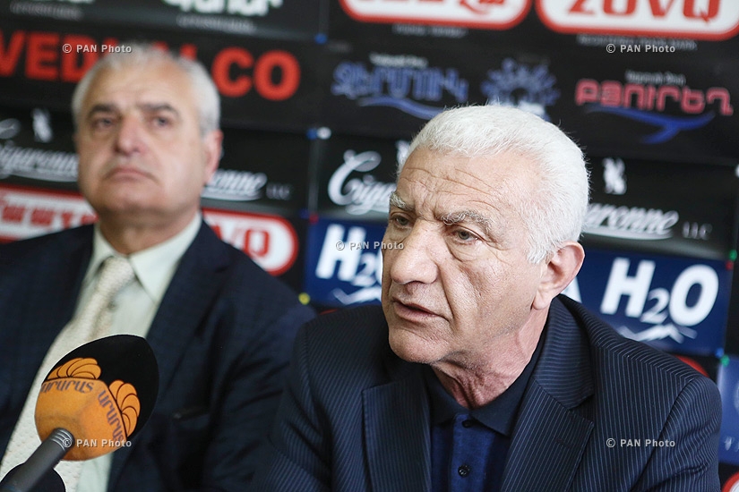 Press conference of Lernik Alexanyan (RPA) and  Supreme Council ex-MP Azat Arshakyan