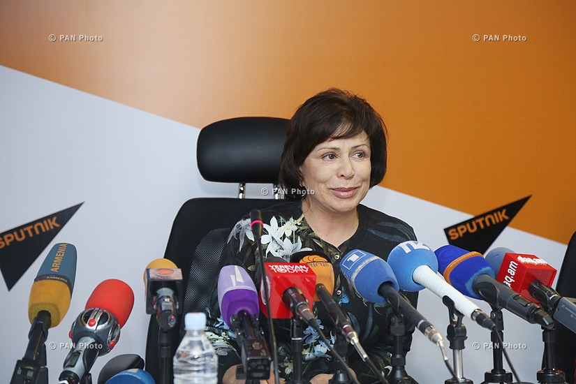 Գեղասահքի օլիմպիական եռակի չեմպիոն, ՌԴ Պետդումայի պատգամավոր Իրինա Ռոդնինայի մամուլի ասուլիսը