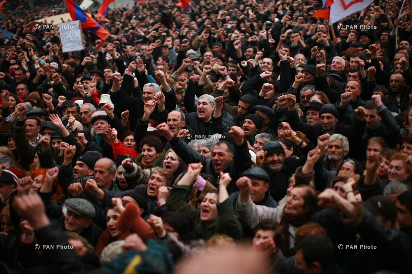 ANC's several-day rallies and protesters dispersed by force in Yerevan