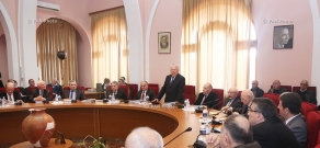 Министр обороны РА Сейран Оганян посетил Национальную академию наук Армении