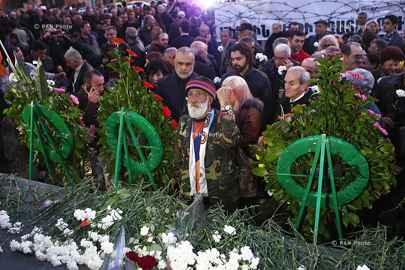 Совместное собрание-шествие 6 оппозиционных сил в память о жертвах трагических событий 1 марта 2008 