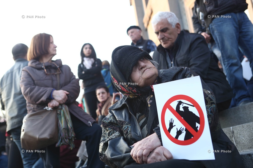 Совместное собрание-шествие 6 оппозиционных сил в память о жертвах трагических событий 1 марта 2008 
