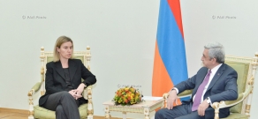 Президент Армении Серж Саргсян принял Верховного представителя Европейского союза по иностранным делам и политике безопасности, вице-председателя Европейской комиссии Федерику Могерини
