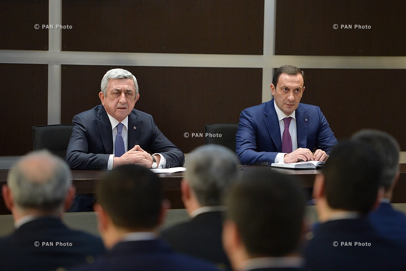 Armenian President Serzh Sargsyan introduces new Head of State Revenue Committee of Armenia Hovsep Hovsepyan