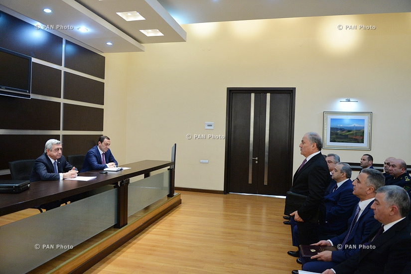 Armenian President Serzh Sargsyan introduces new Head of State Revenue Committee of Armenia Hovsep Hovsepyan