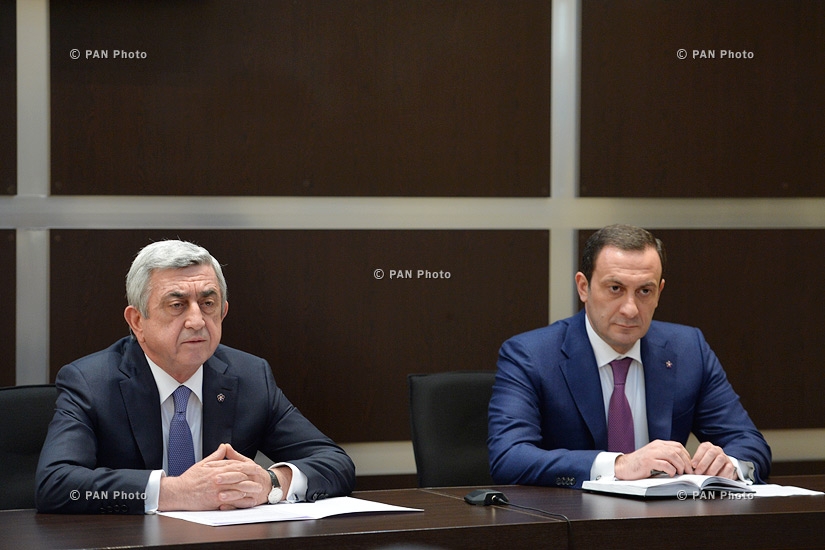 Armenian President Serzh Sargsyan introduces new Head of State Revenue Committee of Armenia Hovsep Hovsepyan
