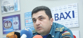 Пресс-конференция начальника управления защиты населения и организации работ по ликвидации последствий катастроф МЧС Ованеса Емишяна