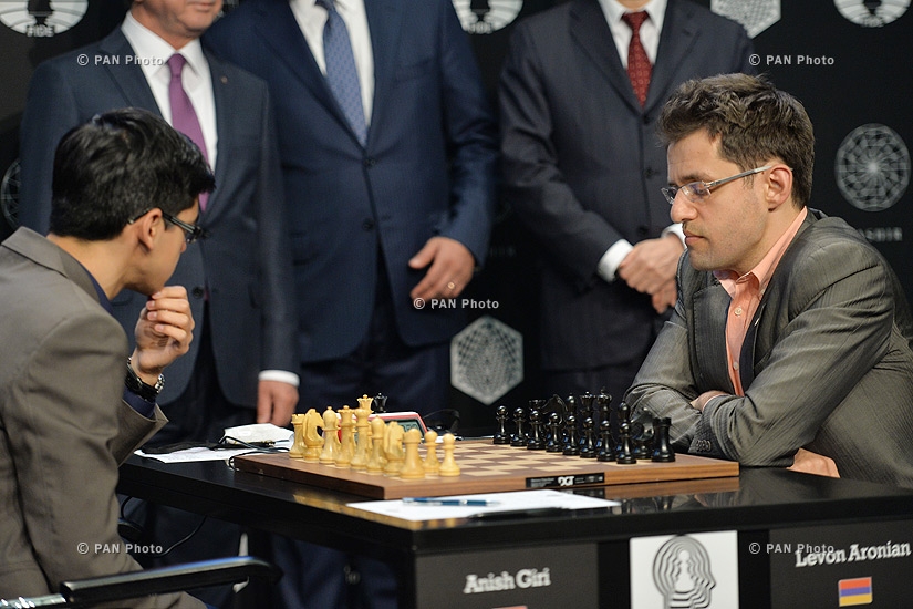World Chess Candidates Tournament. GM Levon Aronian vs GM Anish Giri