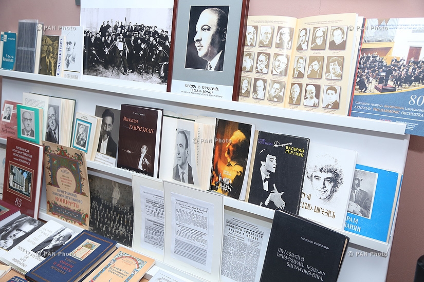 Opening exhibition of books, articles and journals published since the founding of the National Philharmonic Orchestra of Armenia