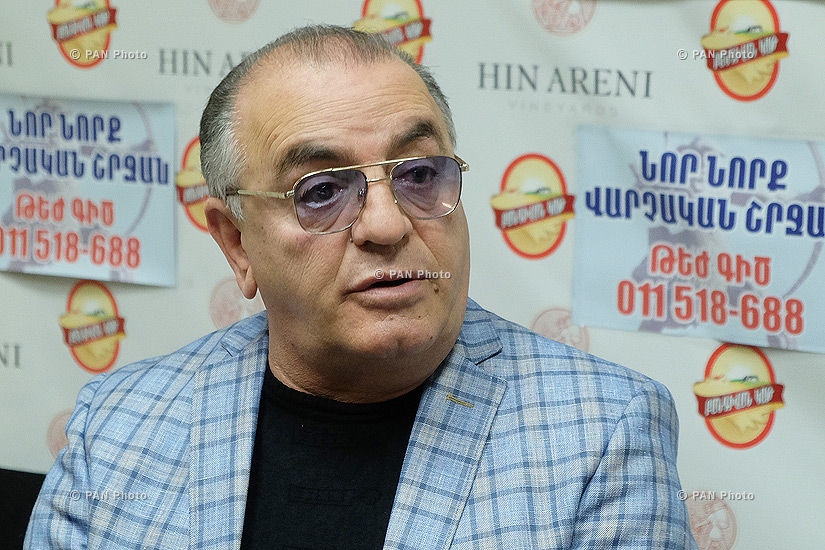 Երևանի կրկեսի գեղարվեստական ղեկավար, «Հայաստանի կրկեսային գործիչների միության» նախագահ Սոս Պետրոսյանի մամուլի ասուլիսը