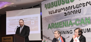 Opening of the Armenia-Canada Mining Forum in Yerevan