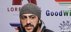 Press conference of activist Maksim Sargsyan 