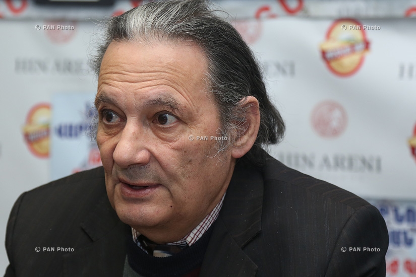 Press conference of Armenian Consumers' Association Chairman Armen Poghosyan, Achilles NGO President Eduard Hovhannisyan and sociologist Aharon Adibekyan