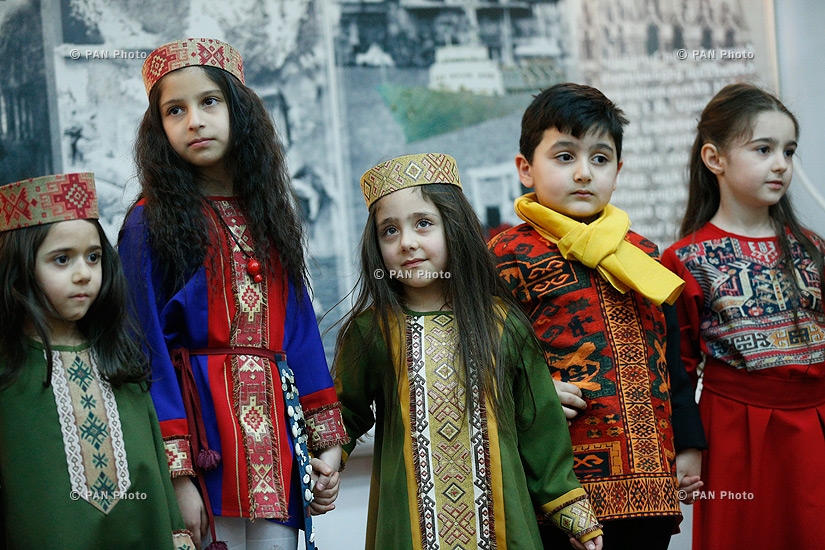 Exhibition of national costumes for children in Yeghishe Charents House-Museum