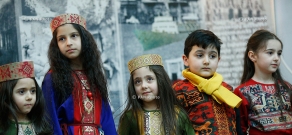 Exhibition of national costumes for children in Yeghishe Charents House-Museum