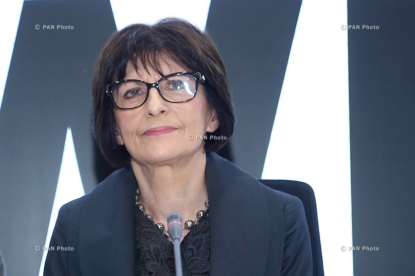 Press conference of Ucom CEO Hayk Yesayan and Ericsson Nikola Tesla President Gordana Kovačević