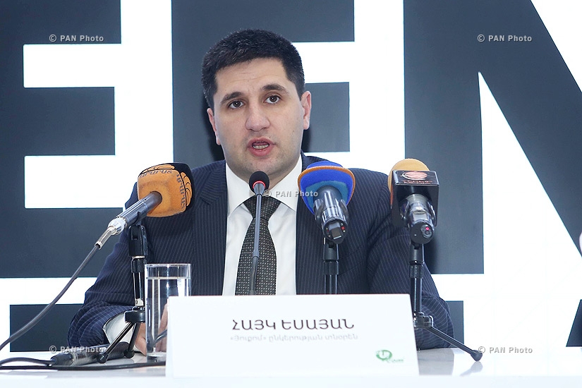 Press conference of Ucom CEO Hayk Yesayan and Ericsson Nikola Tesla President Gordana Kovačević