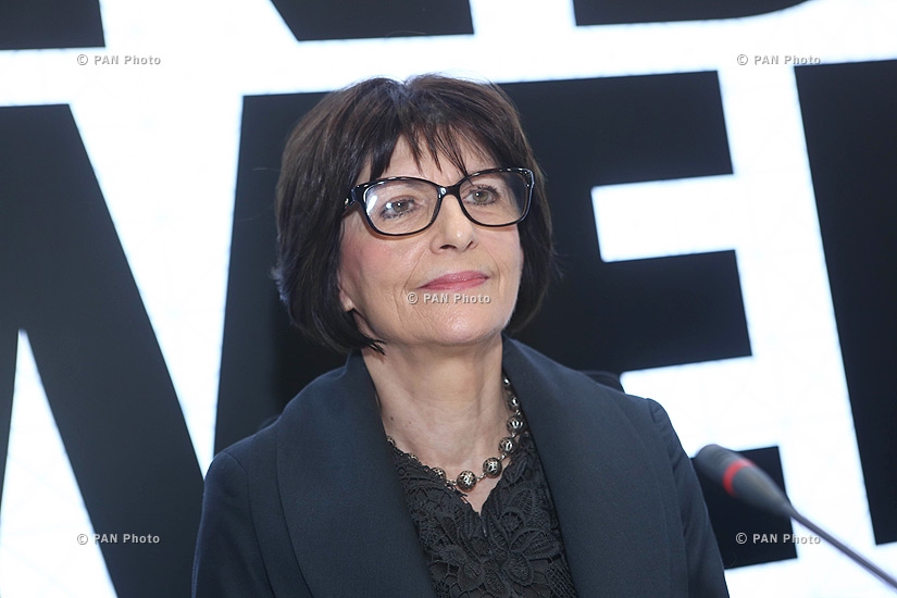 Press conference of Ucom CEO Hayk Yesayan and Ericsson Nikola Tesla President Gordana Kovačević