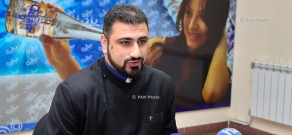 Press conference of  Father Tirayr Hakobyan of Mother See of Holy Etcmiadzin