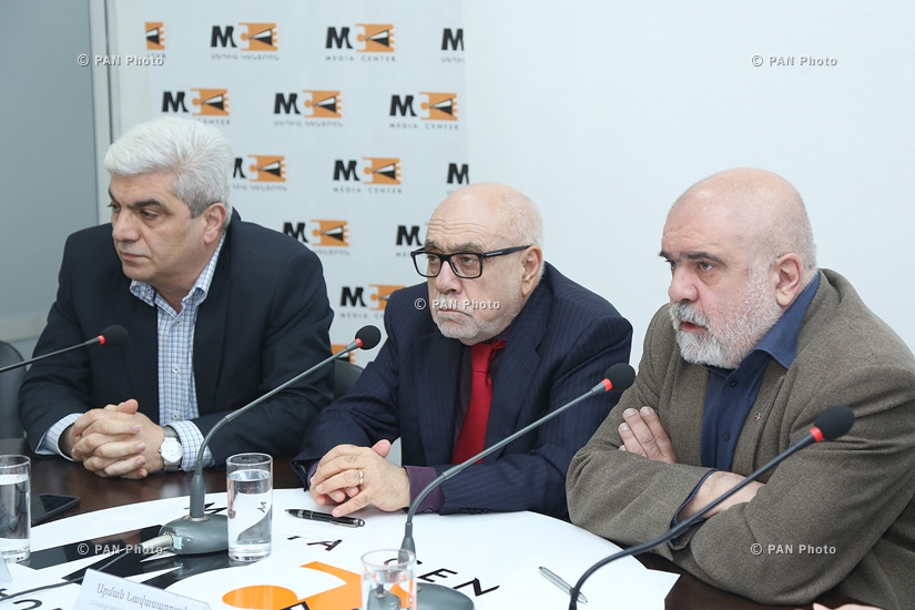 Քաղաքագետ Ալեքսանդր Իսկանդարյանի, ՀՀ արտակարգ և լիազոր դեսպան Արման Նավասարդյանի և ԳՏՀՎԿ ղեկավար Ստեփան Գրիգորյանի մամուլի ասուլիսը