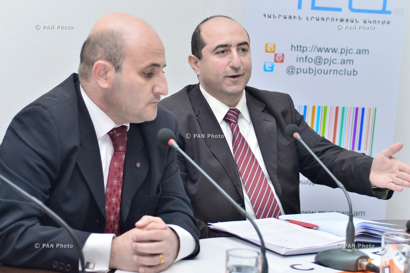 «Ավիատրանս» ընկերության գլխավոր տնօրեն Տիգրան Աչոյանի, Էկոնոմիկայի նախարարության Զբոսաշրջության վարչության պետ Մեխակ Ապրեսյանի և տնտեսագետ Արտակ Մանուկյանի ասուլիսը