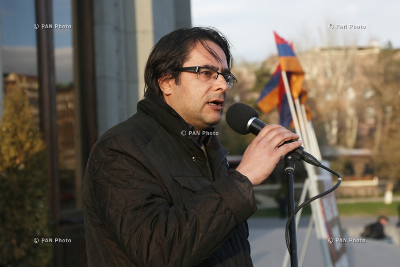 «Նոր Հայաստան» հանրային փրկության ճակատի հավաքը Ազատության հրապարակում