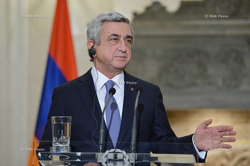 Աթենքում նախագահ Սերժ Սարգսյանը հանդիպել է Հունաստանի վարչապետ Ալեքսիս Ցիպրասի հետ