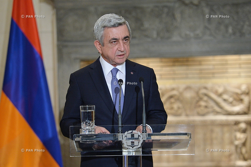 Աթենքում նախագահ Սերժ Սարգսյանը հանդիպել է Հունաստանի վարչապետ Ալեքսիս Ցիպրասի հետ