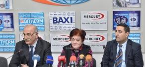 Пресс-конференция директора НКГО «Айантар» Мартуна Матевосяна, эколога Карине Даниелян и доктора географических наук, профессора Овика Саадяна