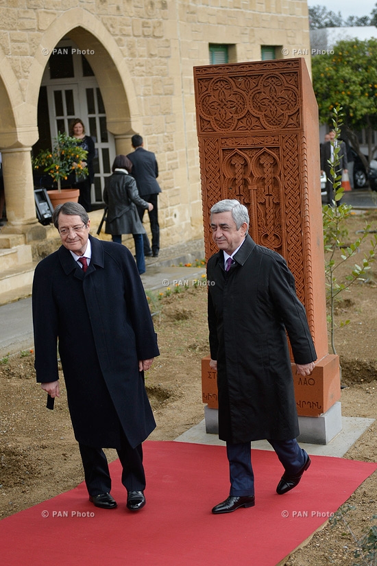 Nicosia hosts ceremony of unveiling khachkar (cross-stone) symbolizing Armenian-Cypriot friendship