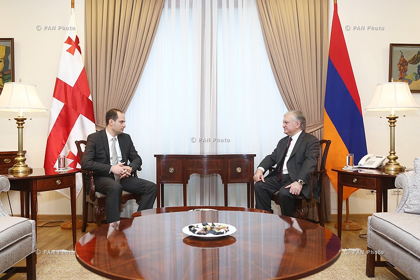 RA Minister of Foreign Affairs Edward Nalbandyan receives Foreign Minister of Georgia Mikheil Janelidze 