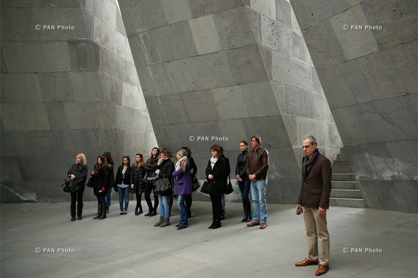 Almazian Symphony visited Armenian genocide memorial Tsitsernakaberd