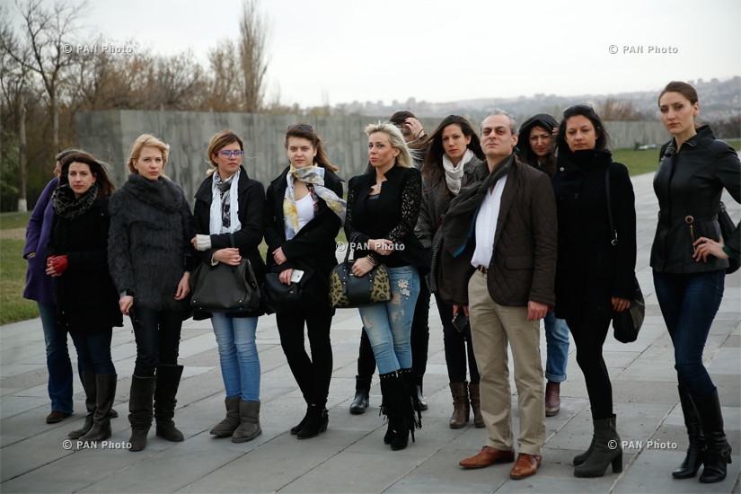Almazian Symphony visited Armenian genocide memorial Tsitsernakaberd