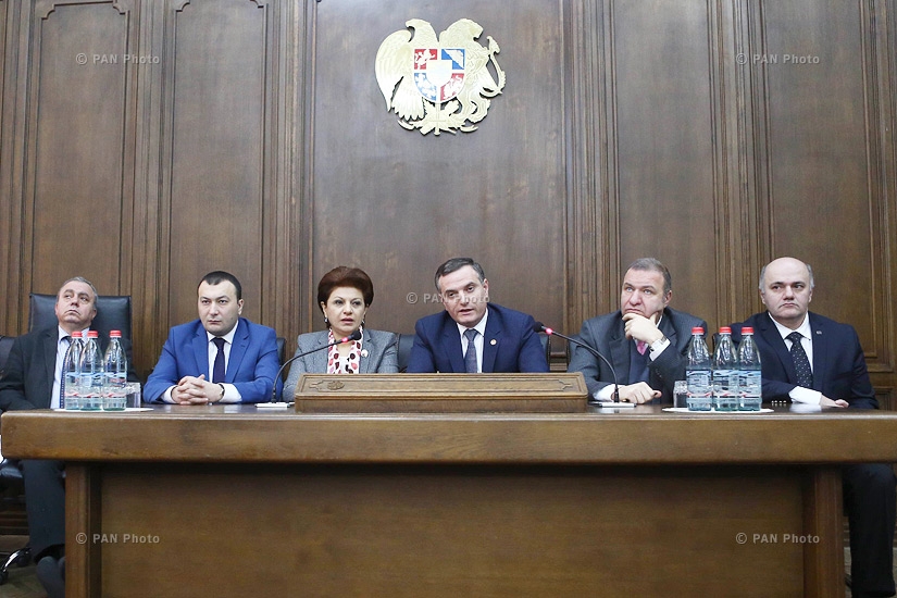 Пресс-конференция членов делегации НС РА в ПА Евронест