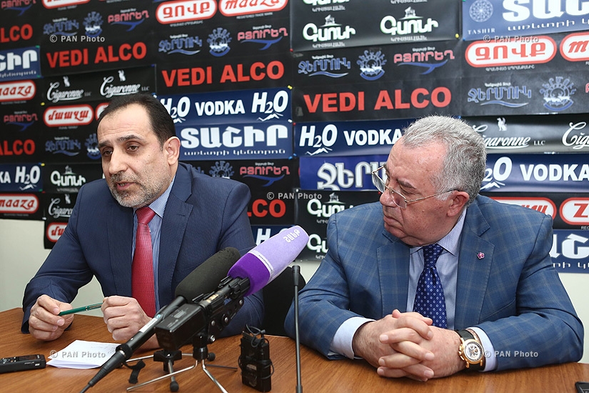 ՀՀԿ-ական պատգամավոր Մկրտիչ Մինասյանի և «Ազգային Համաձայնություն» կուսակցության նախագահ Արամ Հարությունյանի մամուլի ասուլիսը