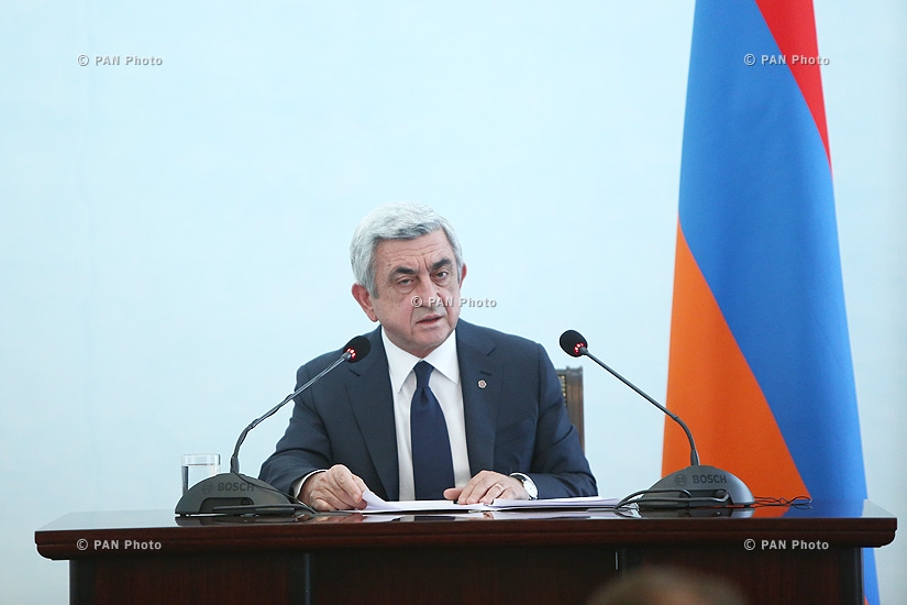 Президент Армении Серж Саргсян встретился с послами стран-членов ОБСЕ