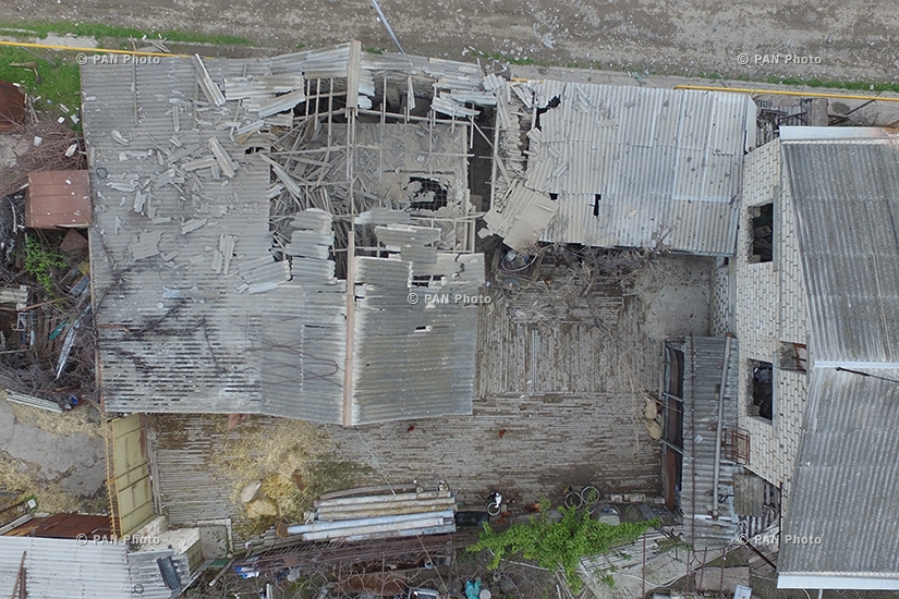 Artsakh's Martakert, bombarded by Azerbaijani army