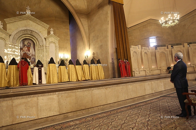 Հայրենիքի և հայրենյաց պաշտպան զինվորների համար մատուցված միասնական աղոթքը Սբ Գրիգոր Լուսավորիչ մայր եկեղեցում