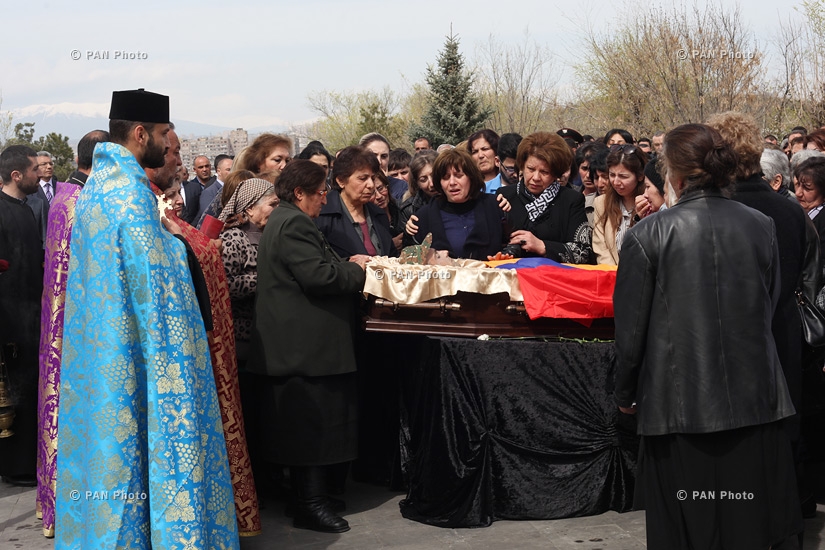 Funeral of contract serviceman Sasun Mkrtchyan, who was killed in the course of military operations on the line of contact between Nagorno Karabakh and Azerbaijan