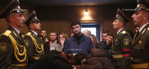 В церкви Св. Ованеса в Ереване прошла панихида по капитану Арменаку Урфаняну, погибшему на линии соприкосновения ВС НКР и Азербайджана