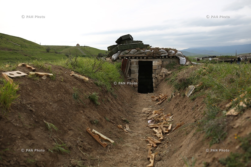 A hideout in the southeastern section of the Nagorno Karabakh-Azerbaijan contact line