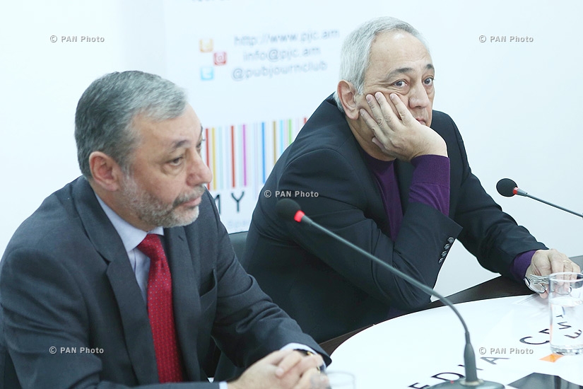 Пресс-конференция Александра Арзуманяна и Ваана Папазяна