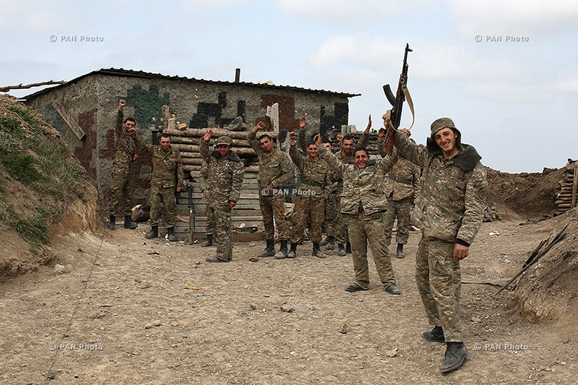 Border guards of the northeastern section of Artsakh frontline
