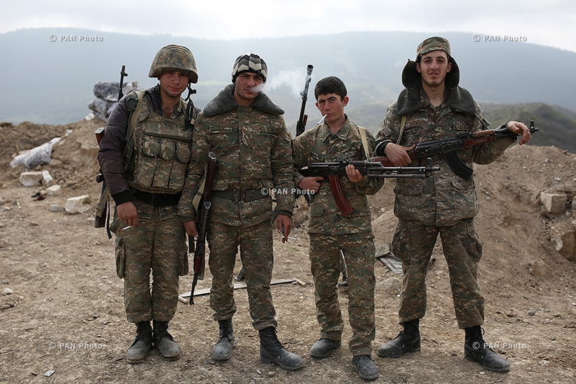 Border guards of the northeastern section of Artsakh frontline