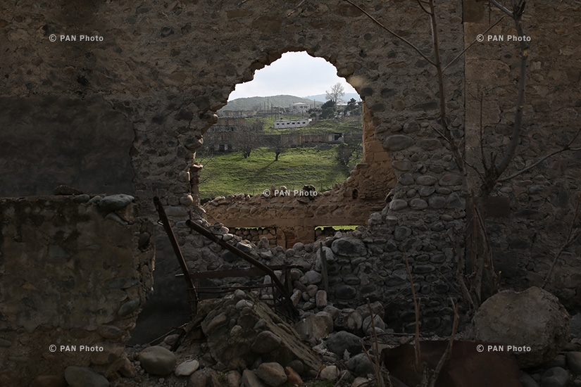 Արցախի հյուսիս-արևելքում Ադրբեջանի հետ սահմանամերձ Թալիշ գյուղը մարտական գործողություններից հետո